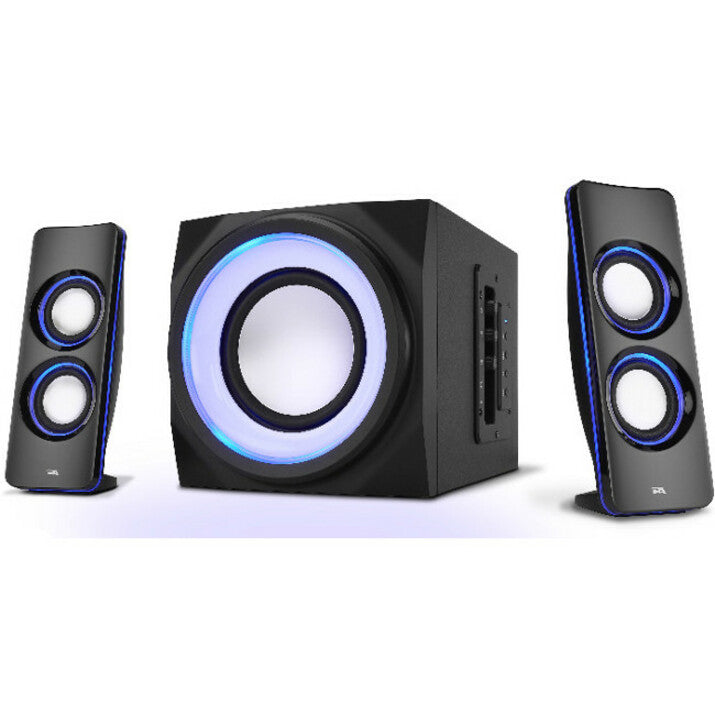 Cyber Acoustics Curve CA-3712BT 2.1 Bluetooth Speaker System - Black CA-3712BT