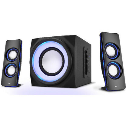 Cyber Acoustics Curve CA-3712BT 2.1 Bluetooth Speaker System - Black CA-3712BT