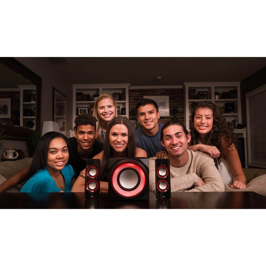 Cyber Acoustics Curve CA-3712BT 2.1 Bluetooth Speaker System - Black CA-3712BT
