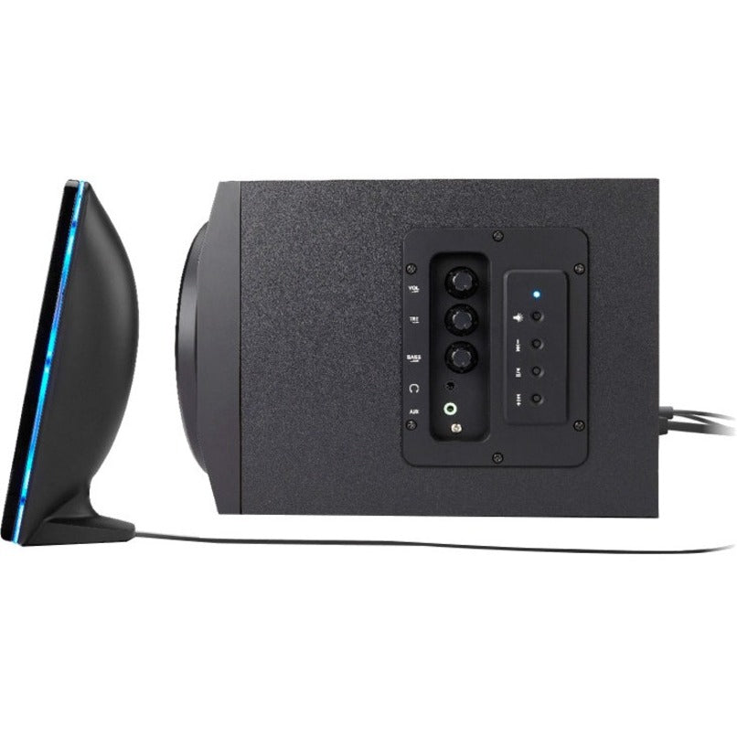Cyber Acoustics Curve CA-3712BT 2.1 Bluetooth Speaker System - Black CA-3712BT