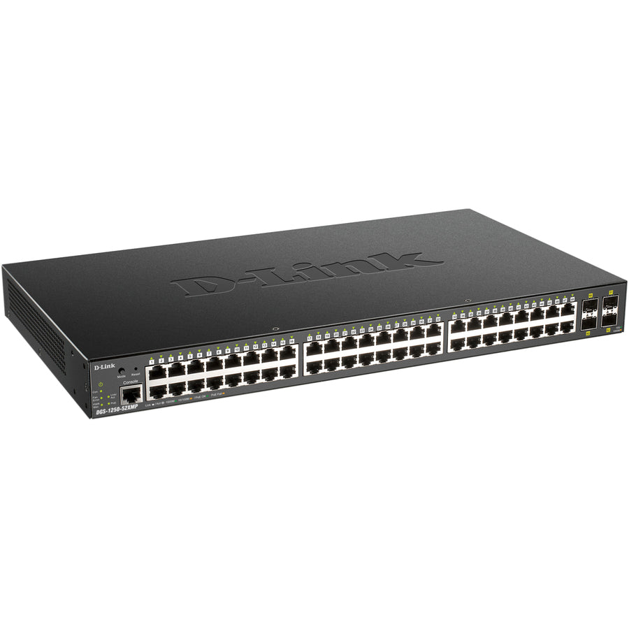 D-Link 52-Port 10-Gigabit Smart Managed PoE Switch DGS-1250-52XMP