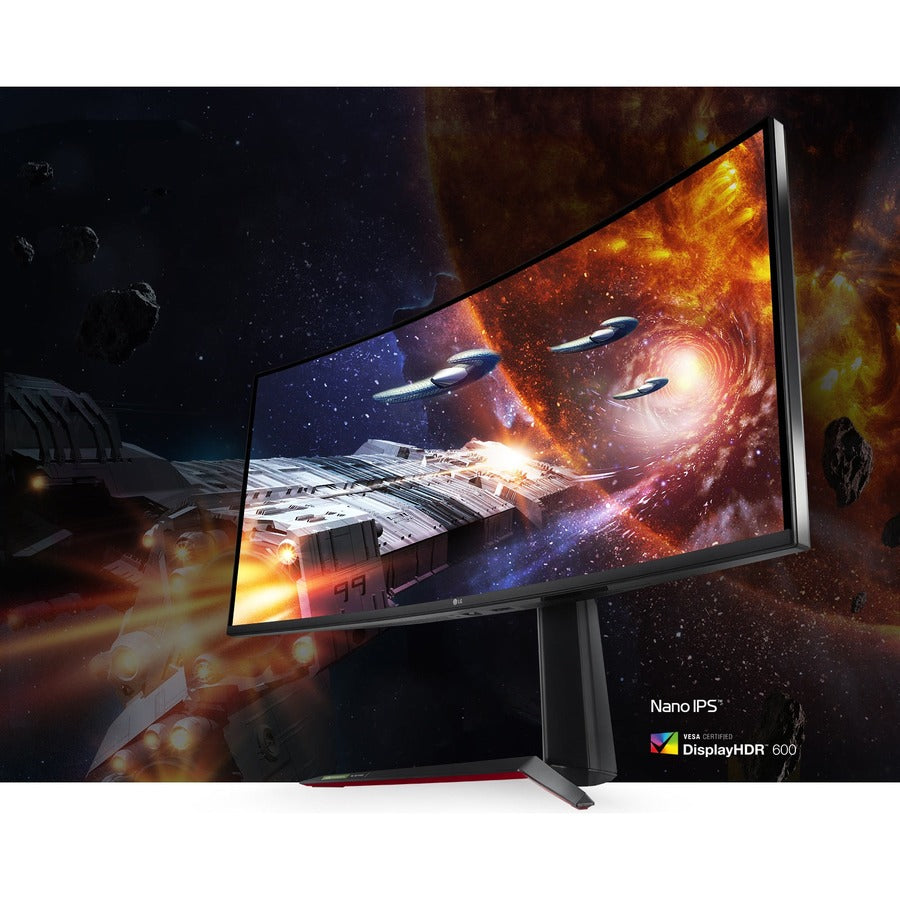 LG UltraGear 38GN950-B 38" UW-QHD+ Curved Screen Gaming LCD Monitor - 21:9 - Black 38GN950-B