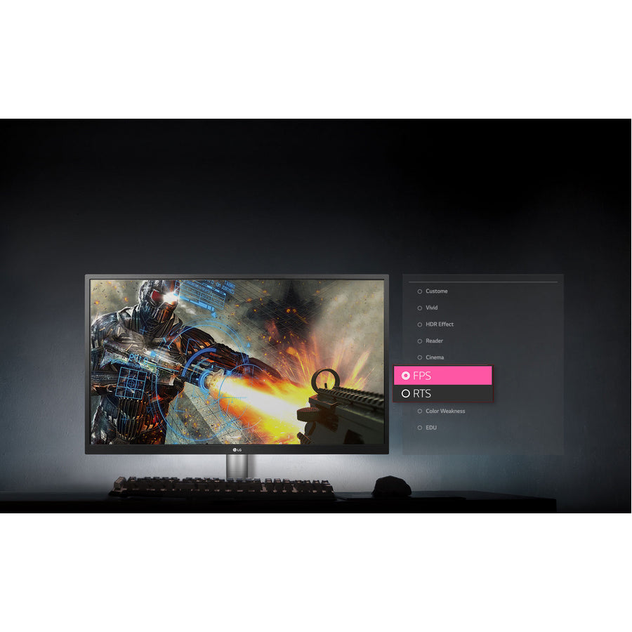 LG 27UL500-W 27" 4K UHD LED Gaming LCD Monitor - 16:9 - White 27UL500-W