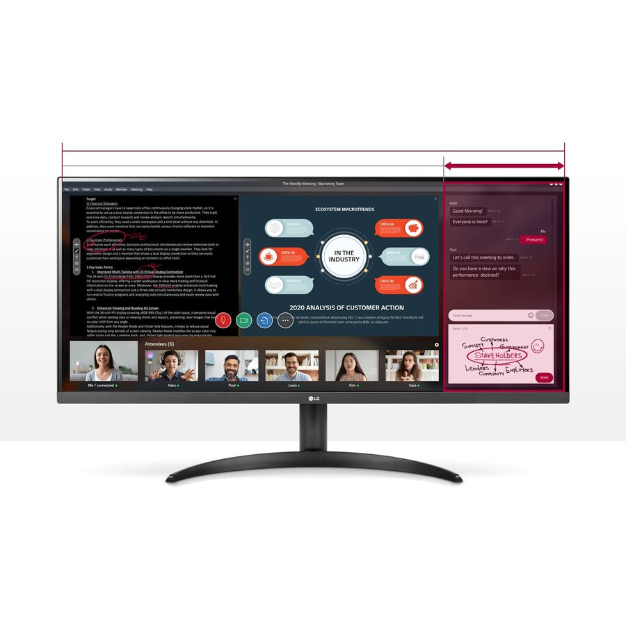 Moniteur LCD de jeu LED LG Ultrawide 34WP500-B 34" UW-UXGA - 21:9 34WP500-B