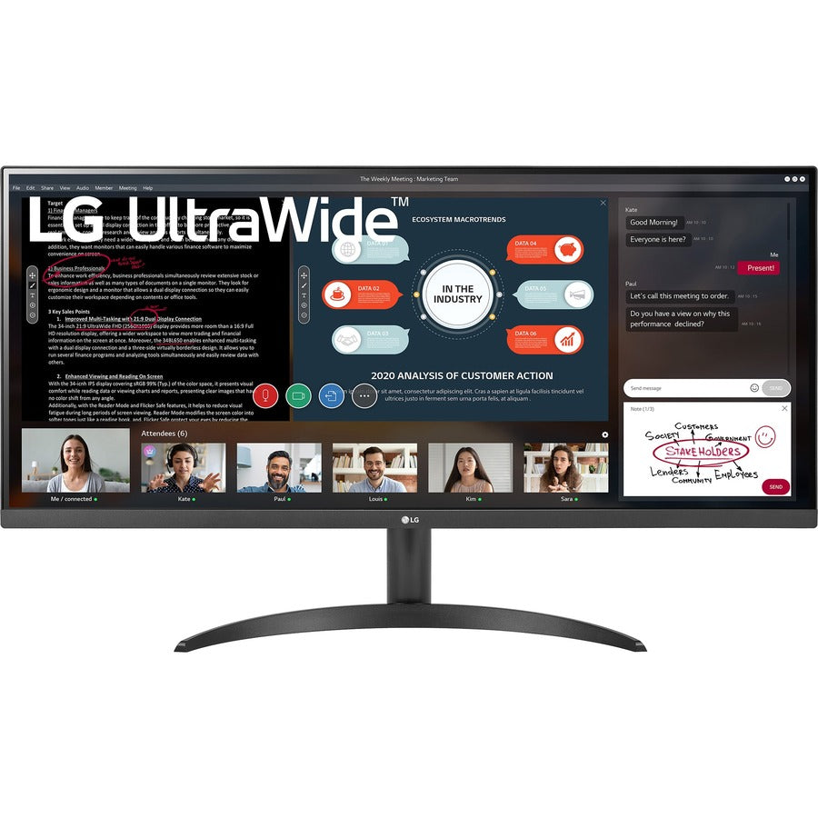 Moniteur LCD de jeu LED LG Ultrawide 34WP500-B 34" UW-UXGA - 21:9 34WP500-B