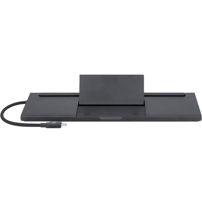 Manhattan USB-C Dock/Hub with Card Reader and MST, Ports (x9): Audio 3.5mm, DisplayPort, Ethernet, HDMI, USB-A (x3), USB-C and VGA, With Power Delivery to USB-C Port (100W), Cable 20cm, Black, Three Year Warranty, Retail Box 153478