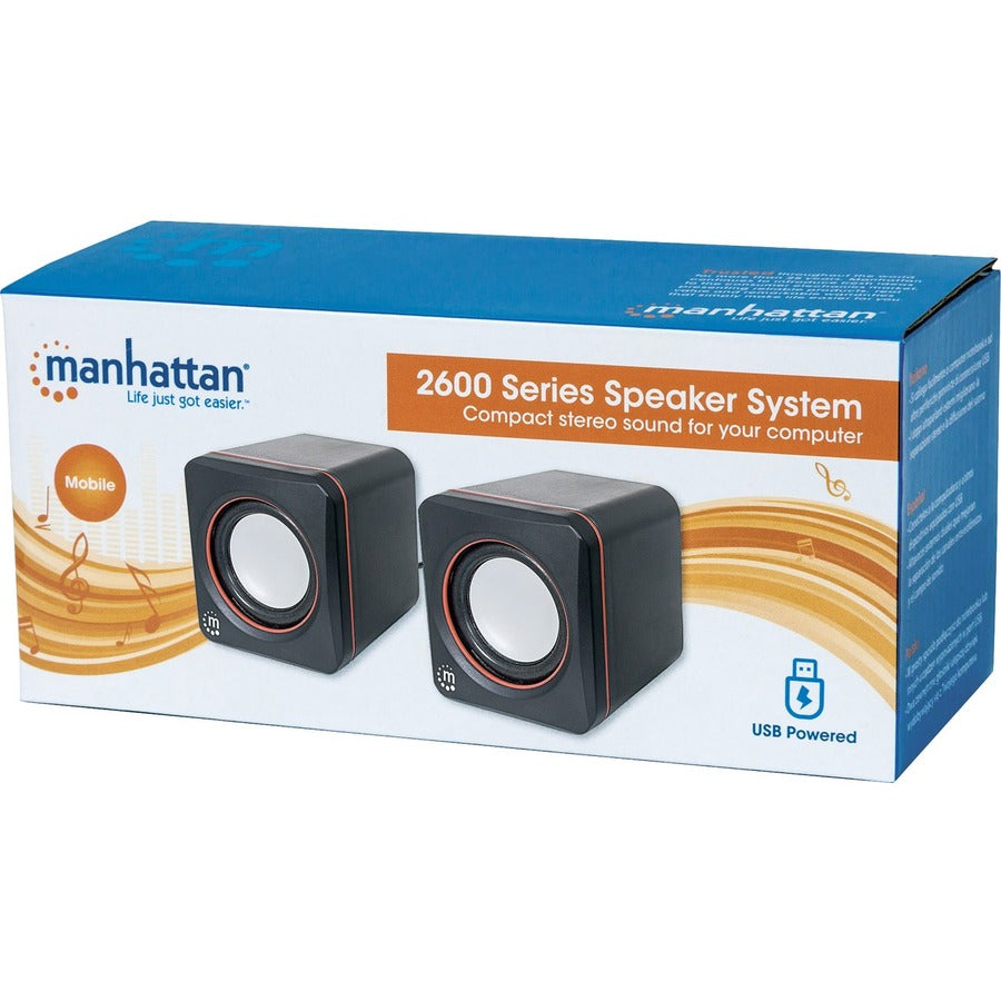 Système d'enceintes Manhattan - 6 W RMS - Noir 161435