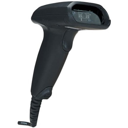 Manhattan Long Range CCD Handheld Barcode Scanner, USB, 500mm Scan Depth, Cable 1.5m, Max Ambient Light 10,000 lux (sunlight), Black, Three Year Warranty, Box 177672