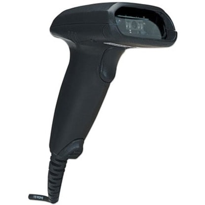 Manhattan Long Range CCD Handheld Barcode Scanner, USB, 500mm Scan Depth, Cable 1.5m, Max Ambient Light 10,000 lux (sunlight), Black, Three Year Warranty, Box 177672