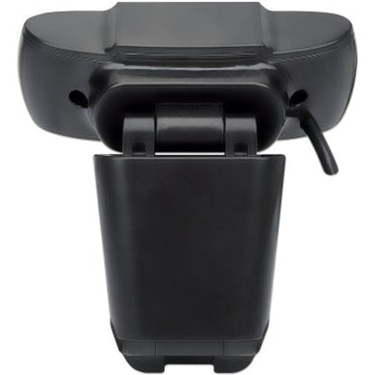 Webcam USB Manhattan, deux mégapixels, 1080p Full HD, USB-A, microphone intégré, base à clip réglable, 30 images par seconde, noir, garantie de trois ans, boîte 462006