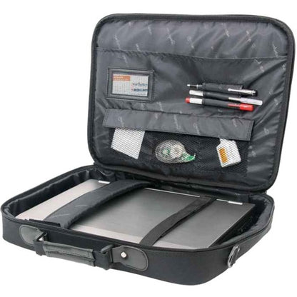 Sacoche pour ordinateur portable Manhattan Empire 17,3", modèle à clapet, poche pour accessoires, bandoulière (amovible), étui pour ordinateur portable, noir, garantie de trois ans 421560