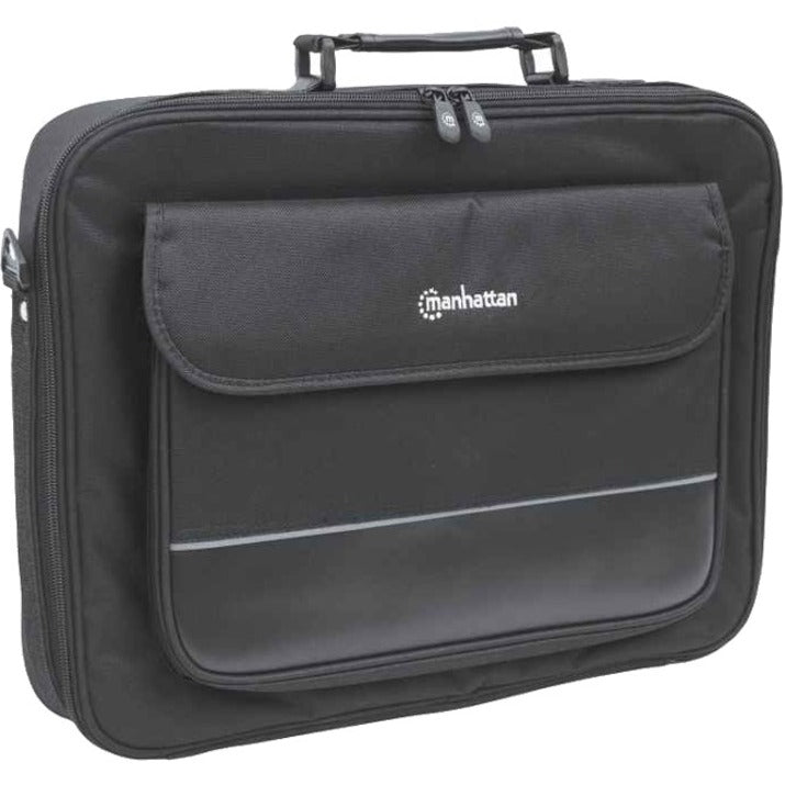 Sacoche pour ordinateur portable Manhattan Empire 17,3", modèle à clapet, poche pour accessoires, bandoulière (amovible), étui pour ordinateur portable, noir, garantie de trois ans 421560