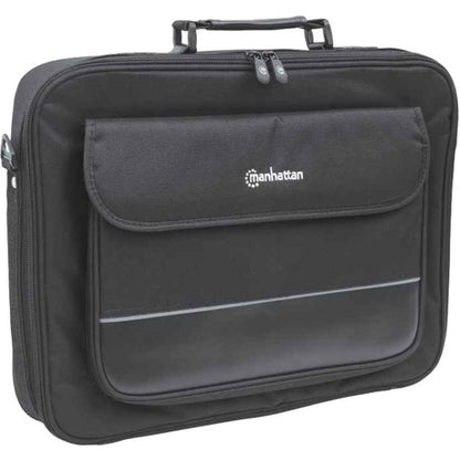 Sacoche pour ordinateur portable Manhattan Empire 17,3", modèle à clapet, poche pour accessoires, bandoulière (amovible), étui pour ordinateur portable, noir, garantie de trois ans 421560