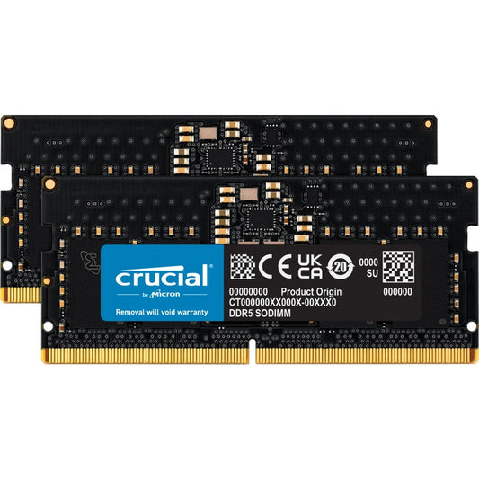 Kit Crucial 16 Go (2 x 8 Go) DDR5-4800 SODIMM CT2K8G48C40S5