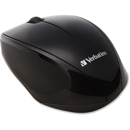 Souris sans fil Verbatim Multi-Trac à LED bleue pour ordinateur portable - Noir 97992