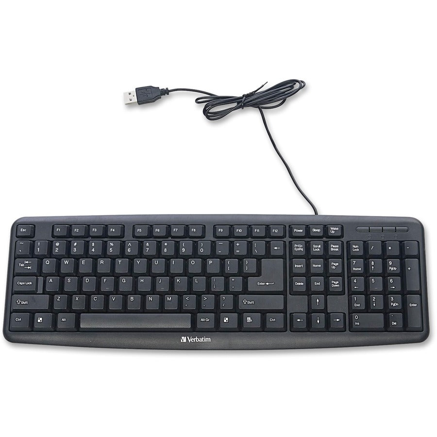 Clavier USB filaire Verbatim Slimline - Noir 99201