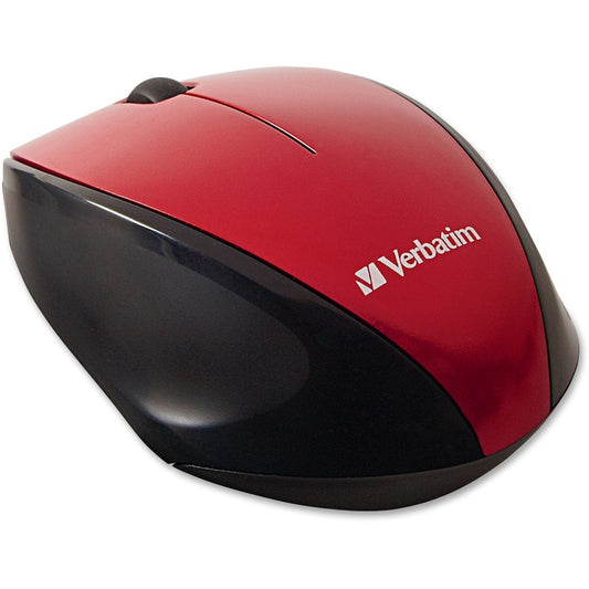 Souris sans fil Verbatim Multi-Trac Blue LED pour ordinateur portable - Rouge 97995
