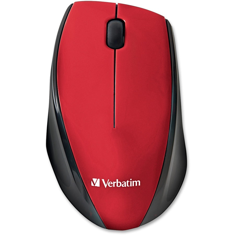 Souris sans fil Verbatim Multi-Trac Blue LED pour ordinateur portable - Rouge 97995