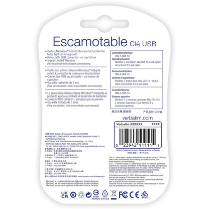 Clé USB Verbatim 64 Go - Bleu 98658