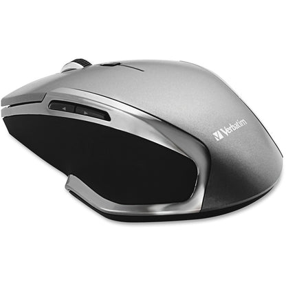 Souris sans fil Verbatim Deluxe à 6 boutons et LED bleue pour ordinateur portable - Graphite 98621