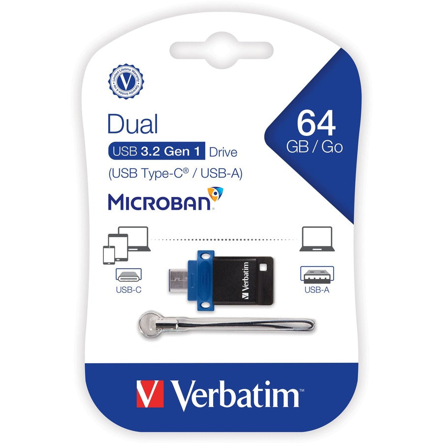 Clé USB 3.2 Gen 1 double Verbatim Store 'n' Go 99155