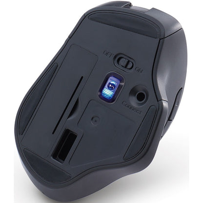 Souris sans fil ergonomique silencieuse à LED bleue Verbatim - Graphite 70242