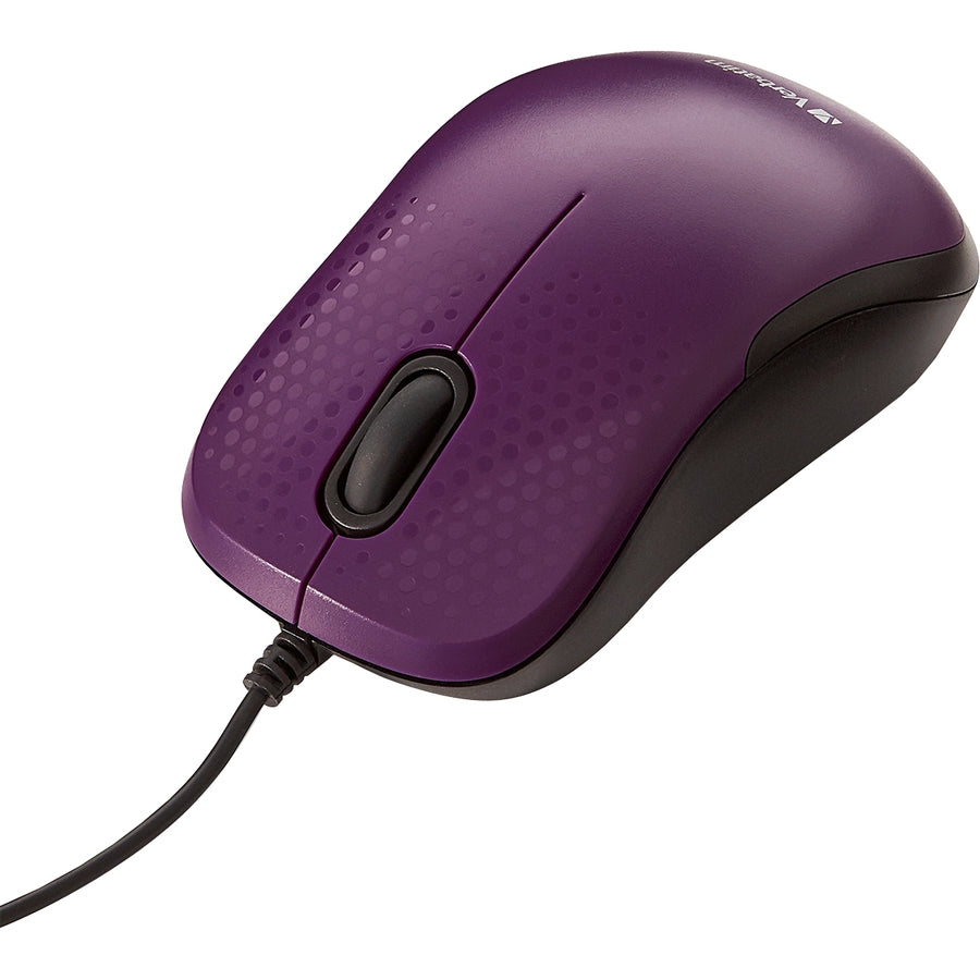 Souris optique filaire silencieuse Verbatim - Violet 70235