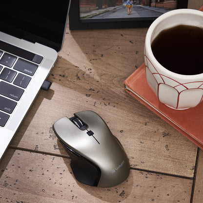 Souris sans fil Verbatim USB-C™ à LED bleue - Graphite 70245