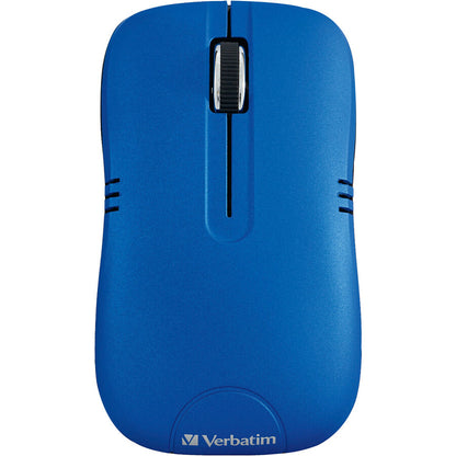 Souris optique sans fil pour ordinateur portable Verbatim, série Commuter - Bleu mat 99766