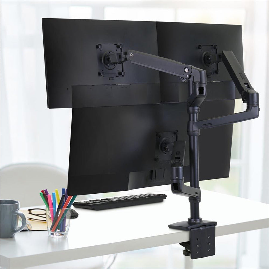 Ergotron Mounting Arm for Monitor, Notebook, LCD Display - Matte Black 98-130-224