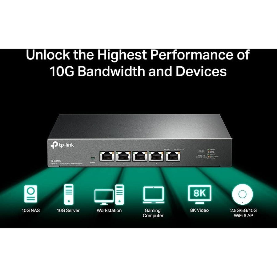 Commutateur multi-gigabit non géré 10G de TP-Link TL-SX105