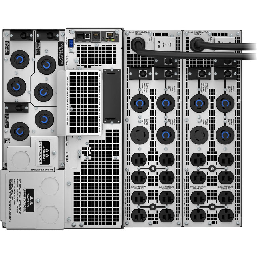 APC by Schneider Electric Smart-UPS SRT 10 kVA avec deux transformateurs abaisseurs de 208/240 V à 120 V 5 kVA SRT10KXLT-5KTF2