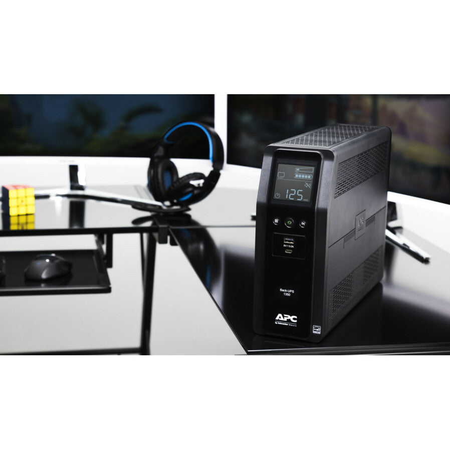 Onduleur Back-UPS Pro BN 1350VA de Schneider Electric, 10 prises, 2 ports de chargement USB, AVR, interface LCD BN1350M2