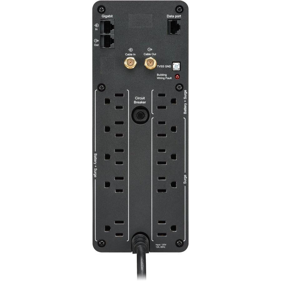 Onduleur Back-UPS Pro BN 1350VA de Schneider Electric, 10 prises, 2 ports de chargement USB, AVR, interface LCD BN1350M2