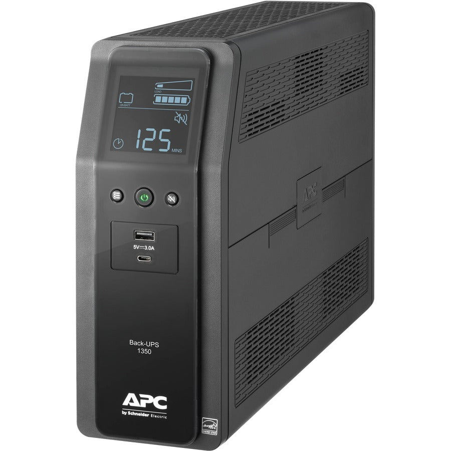 Onduleur Back-UPS Pro BN 1350VA de Schneider Electric, 10 prises, 2 ports de chargement USB, AVR, interface LCD BN1350M2