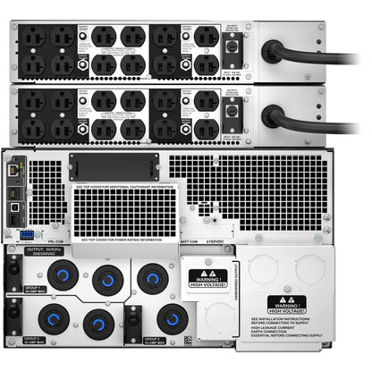 APC by Schneider Electric Smart-UPS SRT 10kVA RM avec deux transformateurs abaisseurs 2U 5kVA de 208 V à 120 V SRT10KRMXLT-5KTF2