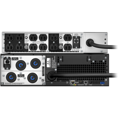 Onduleur Smart-UPS SRT 5000 VA RM 208 V à 120 V 2U avec transformateur abaisseur SRT5KRMXLT-5KTF d'APC by Schneider Electric