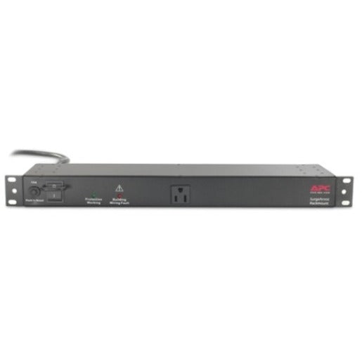 APC SurgeArrest 9-Outlets Surge Suppressor - Receptacles: 9 x NEMA 5-15R - 1700J NET9RMBLK
