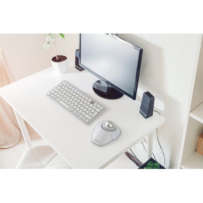 Trackball sans fil Kensington Orbit avec bague de défilement - Blanc K70991WW