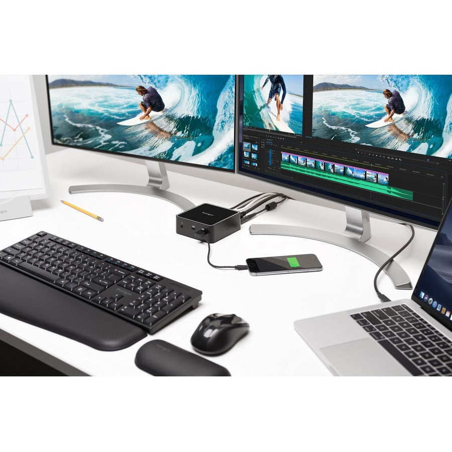 Kensington SD2400T Thunderbolt 3 Dual 4K Nano Dock with Power Delivery K38390NA