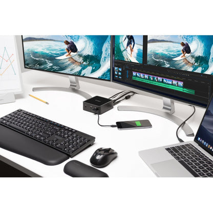 Kensington SD2400T Thunderbolt 3 Dual 4K Nano Dock with Power Delivery K38390NA