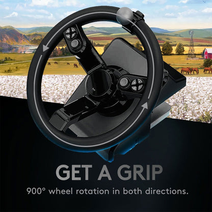 Logitech G Heavy Equipment Bundle Simulation Wheel, Pedals and Side Panel Control Deck 945-000063