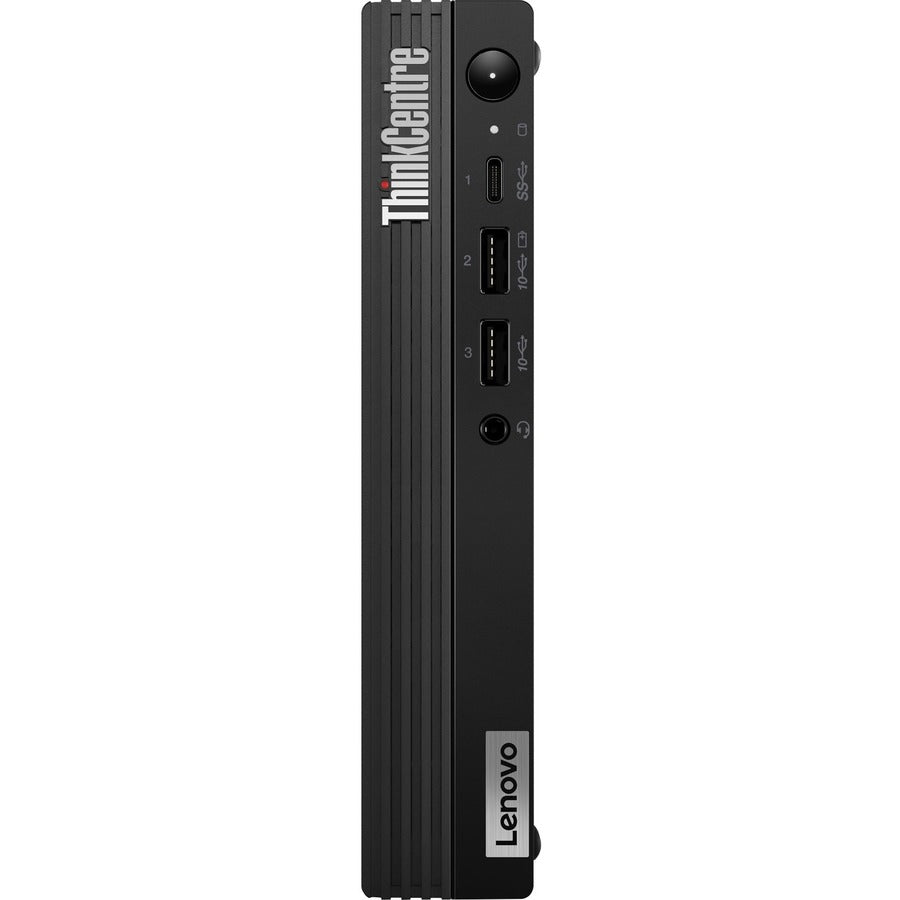 Ordinateur de bureau Lenovo ThinkCentre M70q Gen 3 11T300AMUS - Intel Core i5 12e génération i5-12400T Hexa-core (6 cœurs) 1,80 GHz - 8 Go de RAM DDR4 SDRAM - Disque dur 1 To - Minuscule - Noir 11T300AMUS