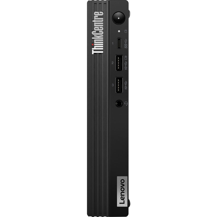 Ordinateur de bureau Lenovo ThinkCentre M70q Gen 3 11T300ANUS - Intel Core i5 12e génération i5-12400T Hexa-core (6 cœurs) 1,80 GHz - 16 Go RAM DDR4 SDRAM - 256 Go SSD M.2 PCI Express NVMe 4.0 - Minuscule - Noir 11T300ANUS