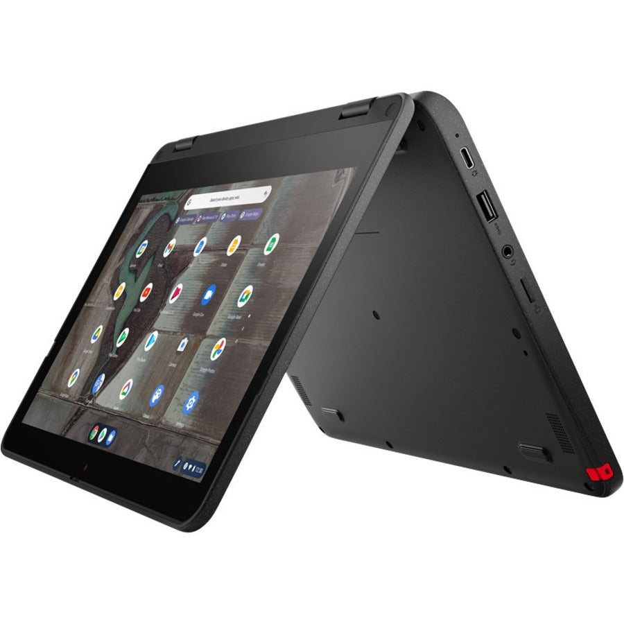 Lenovo 500e Chromebook Gen 3 82JB0002US Chromebook 2 en 1 tactile 11,6" - HD - 1366 x 768 - Intel Celeron N5100 Quad-core (4 Core) 1,10 GHz - 8 Go de RAM totale - 64 Go de mémoire flash - Gris 82JB0002US