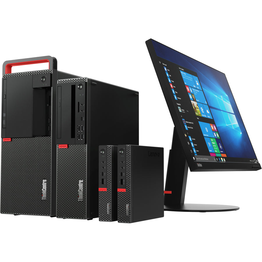Ordinateur de bureau Lenovo ThinkCentre M920t 10SF0002CA - Intel Core i5 8e génération i5-8500 3 GHz - 8 Go RAM DDR4 SDRAM - Disque dur 1 To - Tour - Noir corbeau 10SF0002CA