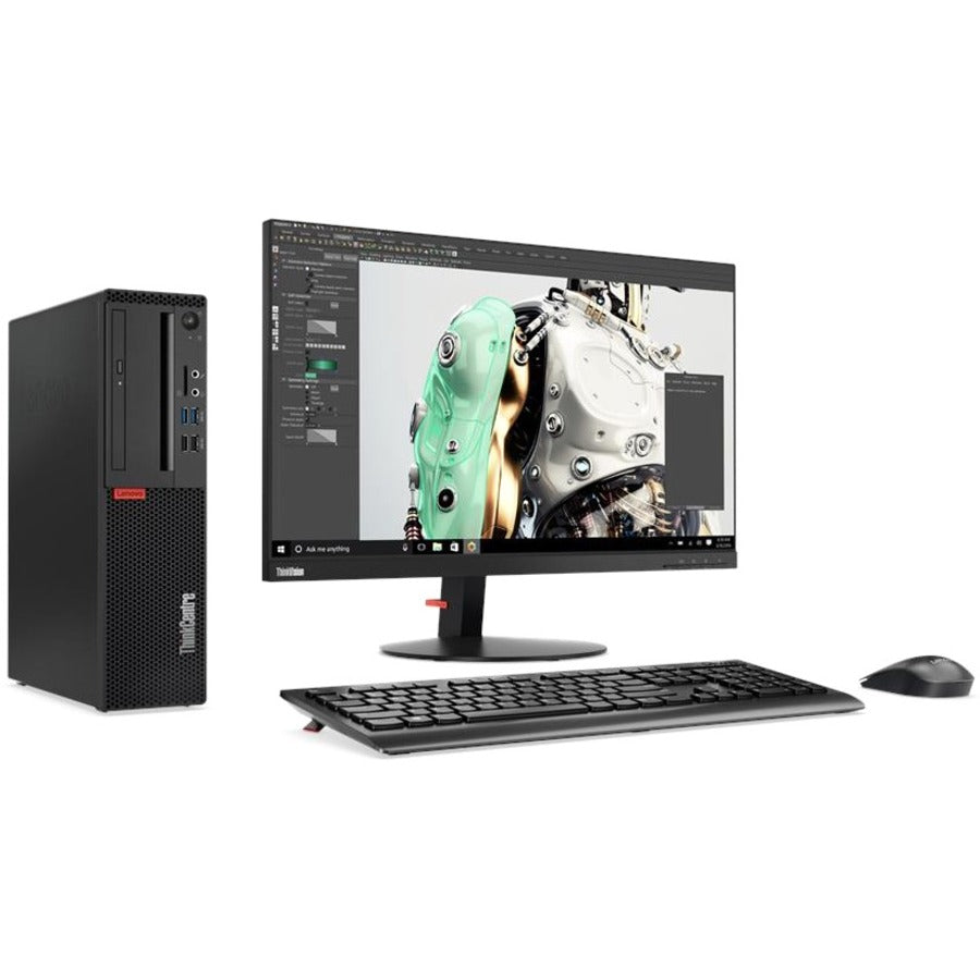 Ordinateur de bureau Lenovo ThinkCentre M75s-1 11A9000UCA - AMD Ryzen 5 3400G 3,70 GHz - 8 Go de RAM DDR4 SDRAM - 256 Go SSD - Petit format - Noir corbeau 11A9000UCA