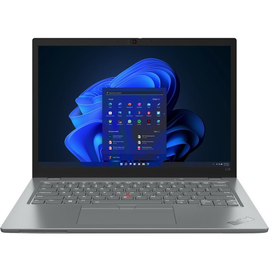 Ordinateur portable Lenovo ThinkPad L13 Gen 3 21B3003NUS 13,3" - WUXGA - 1920 x 1200 - Intel Core i3 12e génération i3-1215U Hexa-core (6 cœurs) 3,30 GHz - 8 Go de RAM totale - SSD 256 Go - Gris orage 21B3003NUS