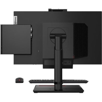 Ordinateur de bureau Lenovo ThinkCentre M70q 11DT00FSUS - Intel Core i3 10e génération i3-10100T Quad-core (4 cœurs) 3 GHz - 8 Go de RAM DDR4 SDRAM - 128 Go SSD M.2 PCI Express NVMe 3.0 x2 - Minuscule - Noir 11DT00FSUS