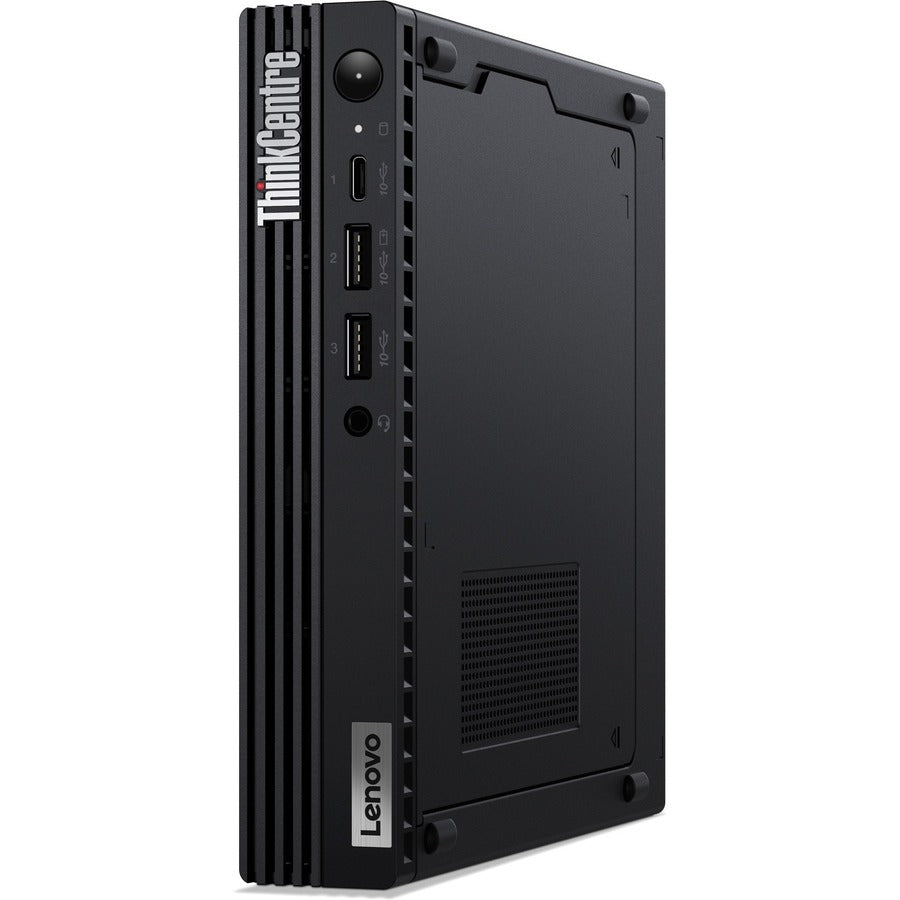 Ordinateur de bureau Lenovo ThinkCentre M80q Gen 3 11U1004PUS - Intel Core i5 12e génération i5-12500T Hexa-core (6 cœurs) 2 GHz - 8 Go de RAM DDR5 SDRAM - 256 Go SSD M.2 PCI Express NVMe 4.0 x4 - Minuscule - Noir 11U1004PUS